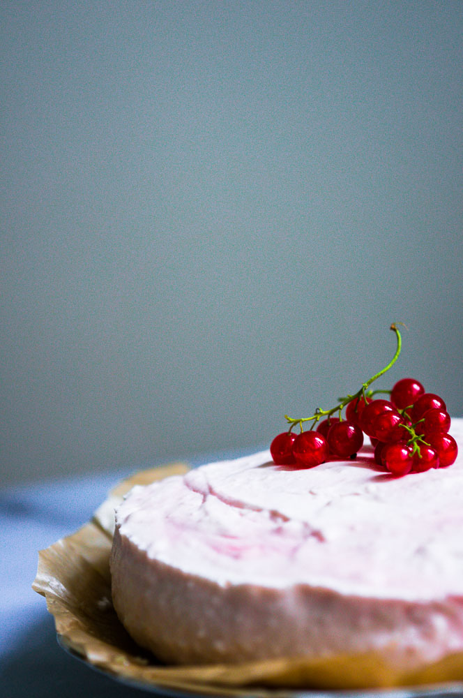 Ribiseltorte von der Seite